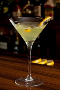 Lemoncello cocktail at bar