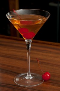 Cosmo at Bar - Cosmopolitan and Cherries