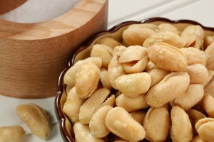 Food Photography Bowl of Baker's Southern Tradition Peanuts and Salt