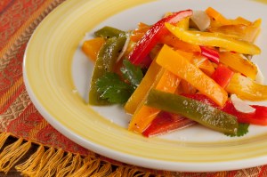 Food Photography for Wholesum Harvest Pepper and Garlic Salad
