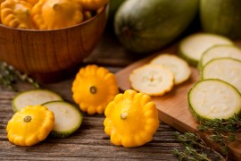 Pattypan Yellow Squash and Zucchini