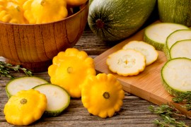 Pattypan Yellow Squash and Zucchini