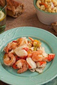 Mac and Cheese with seafood Mac and Cheese with seafood